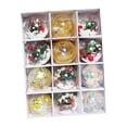 thumbnail image 2 of 12 adornos navideños con forma de bola para árbol de Navidad, colgantes con diseño de escena Conjunto C, 2 of 9
