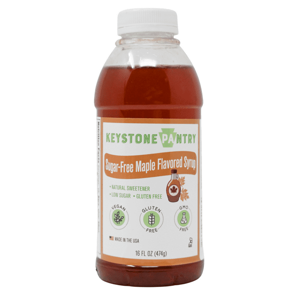 Keystone Pantry SugarFree Maple Flavored Syrup 1 pint bottle