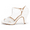 WHITE, variant on BURUDANI Women's Fashion Ankle Strap Stilettos Platform Dress Shoes Heel Sandals BLACK Size 9.5
