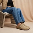 thumbnail image 6 of Cushionaire Hamlet Genuine Leather Suede Clogs for Women, Slip On Shoes with Detailed Metal Buckle Strap and Memory Foam Footbed, 6 of 20