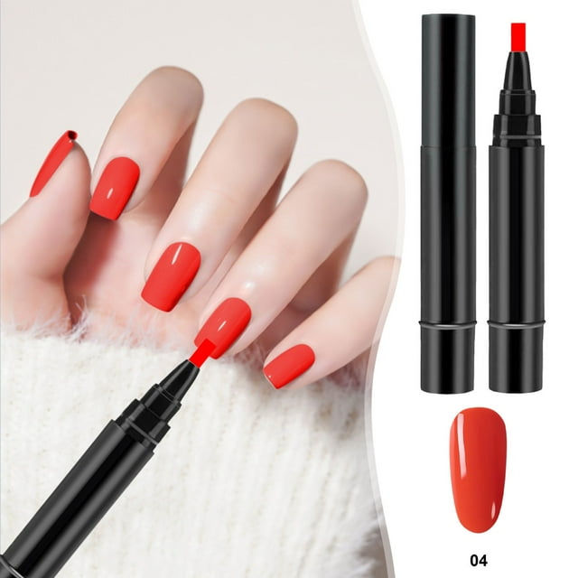 DIY Nail Art Drawing Marker Pen with Soak-Off Gel Polish, Easy Application for Salon-Quality Designs, LED Compatible, 8ml
