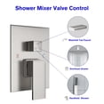 thumbnail image 3 of Kichae 12" Ceiling Mounted Rain Shower Faucet System with Tub  Spout, 3 of 5