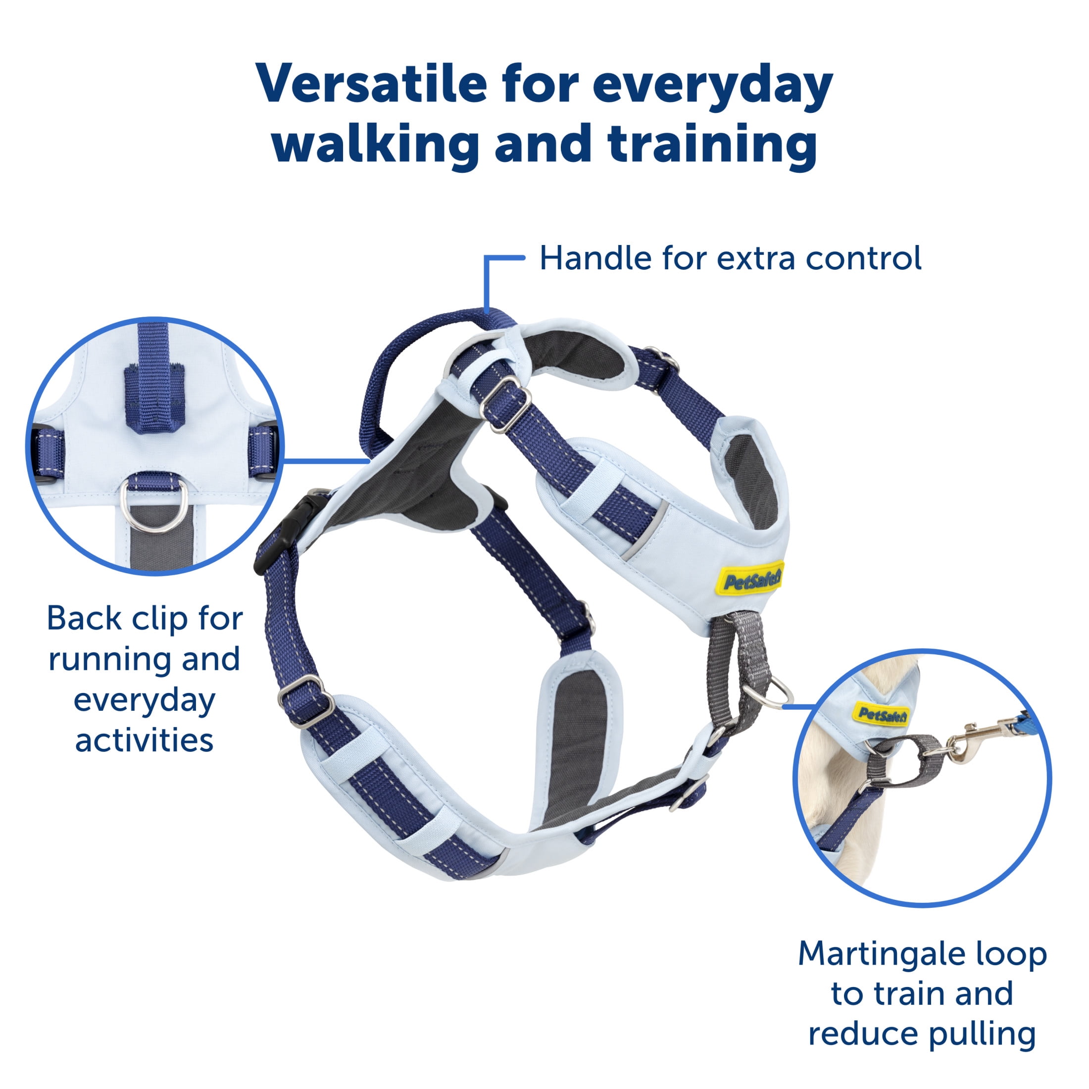 PetSafe Easy Walk Comfort No-Pull Dog Harness, 5 Adjustement points, S/M, Pink