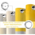 thumbnail image 6 of Yellow Gray Blackout Curtains for Bedroom/Living Room, Thermal Insulated Kitchen Curtains, Abstract Geometric Modern Art Grommet Darkening Window Treatment Drapes 42"x63"x2, 6 of 8