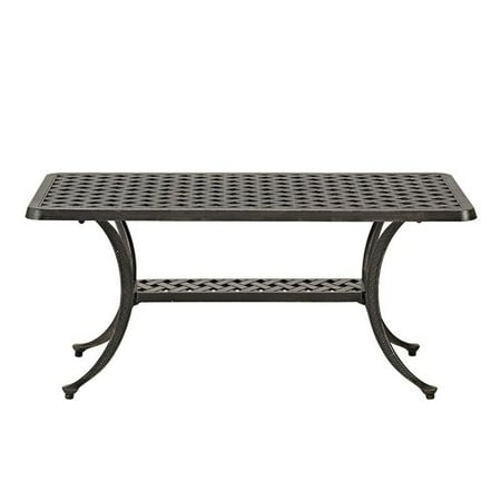 Home Loft Concept Cast Aluminum Wicker Style Patio Coffee Table Home Loft Concept Cast Aluminum Wicker Style Patio Coffee Table