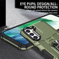 thumbnail image 6 of Allytechgroup for Samsung Galaxy A55 Case with Stand, [Built-in Kickstand] Support Magnetic Car Phone Mount Military Grade Drop Protection Phone Case for Samsung Galaxy A55, Green, 6 of 10