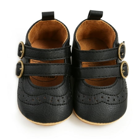 

Baby Boys Girls Rubber Sole Floral Border Anti-slip Shoes