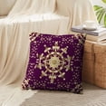 thumbnail image 3 of LALILO Throw Pillow Covers Baroque Damask Floral Stylish Graphic Golden Cushion Cover 18" x 18", 2 Pack, 3 of 6