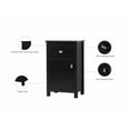 thumbnail image 5 of Elegant Kitchen and Bath 18 Inch Wide Bathroom Storage Freedstanding Cabinet In Black, 5 of 14
