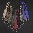 thumbnail image 1 of Handgemaakte Gevlochten Touw Sleutelhangers Edc Lanyard Key Hanger Anillo dividido Mannen Vrouwen Metalen Tas Hanger Mes Accessoires Autosleutel Sleutelhan,C, 1 of 2
