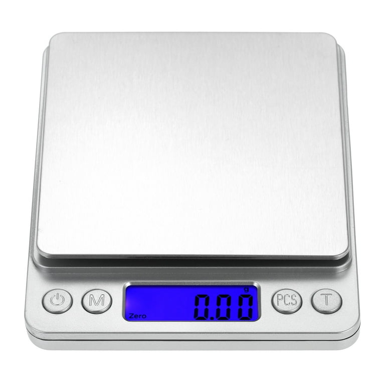 500/0.01g Accurate Kitchen Scale High- Jewelry Scale Mini Food Scale  Electric Kitchen Scale with Two Trays Kitchen Baking Scale Pocket Scale