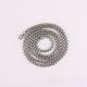 thumbnail image 3 of Collar de perlas cuadradas Cadena de acero de titanio a juego Cadena de acero inoxidable com Cadena Accesorios para hombres, 3 of 4