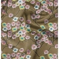 thumbnail image 1 of Soimoi Tissu Crêpe en polyester Vert Tissu à Imprimé Floral Boule de Coton au Mètre 52 Pouces de Large, 1 of 1