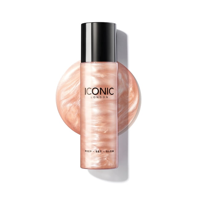 Spray hidratante ICONIC LONDON Prep-Set-Glow de 120 ml, libre de crueldad animal
