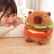 thumbnail image 3 of 26-27 Plush Doll Adorable Burger Capybara Plush Stuffed Toy Realistic Soft Stuffed Animal Toy for Kids, 3 of 5