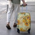 thumbnail image 3 of Light Blue Sunflower Pattern Luggage Cover Fashion Suitcase Cover Baggage Covers Fit 25-28 Inch Luggage (Go Travel), 3 of 5
