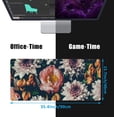 thumbnail image 2 of Vintage Beautiful Flowers Desk Mat,Large Gaming Mouse Pad,Non-Slip Rubber Base Desk Pad with Stitched Edges for Desk Office Home Decor 35.4X15.7 Inch, 2 of 6