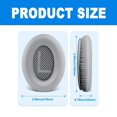 thumbnail image 3 of Almohadillas para auriculares BINGLE para Bose QC35 QC35 II, gris, 3 of 8
