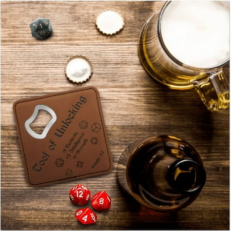 Dungeons and Dragons Tool of Unlocking DnD Coaster Bottle Opener | DnD Gift for Men | Dungeon Master Gift | DnD Stuff | D&D Gifts