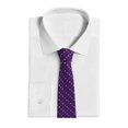 thumbnail image 2 of Goofa Purple Mardi Gras Pattern Men's Necktie Classic Silk Tie Woven Jacquard Neck Ties Necktie for Business and Wedding Formal Neckties, 2 of 8