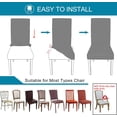 thumbnail image 4 of Christmas Chair Cover, Stretch Chairs Slipcovers, Washable Protector Cover Seat Slipcover for Dining Room Ceremony Hotel , ChrismasBell - 2Pack, 4 of 5