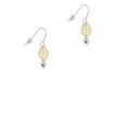 thumbnail image 2 of Delight Jewelry Silvertone Mini September - Blue Crystal Heart Goldtone Leaf French Earrings, 2 of 4