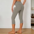 thumbnail image 4 of Workout Pants Compression Leggings for Women Fitness Sports Side Pocket Peach Bottomed Running Thigh Raising High Waisted Abdominal Retracting Elastic Tight Yoga Pants, 4 of 4