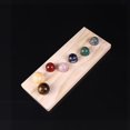thumbnail image 2 of 7x Bolas de Cristal Hechas a Mano con Base de Madera Figuras Colectivas para perfke bolas de cristal, 2 of 8