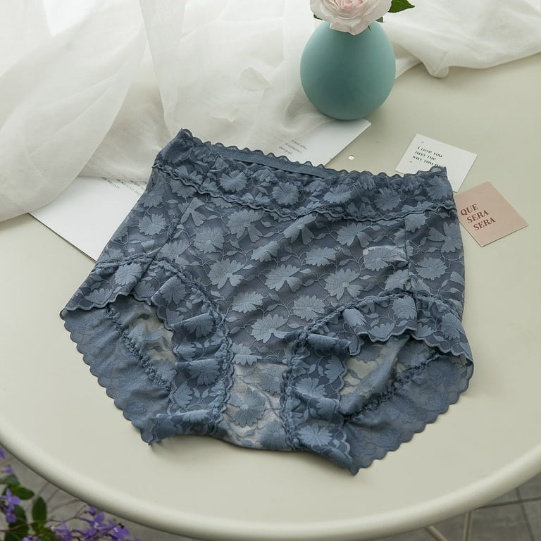 HUPOM Period Thong Underwear For Women Womens Underwear Thong Leisure Tie  Drop Waist Blue One Size 