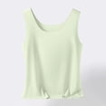 thumbnail image 4 of IFNWSV Camisole Tops for Women U Neck Sleeveless Solid Color Lightweight Layering Basic Cami Top Green S, 4 of 6