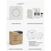 SimpliSafe Motion Sensor White CA001 Gen 2 Wireless Indoor Motion Sensor, 2 Pack