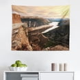 thumbnail image 1 of Mountain Tapestry, Scenic Western American Mountains on Valley with Snowy Peaks at Sunset Landscape, Fabric Wall Hanging Decor for Bedroom Living Room Dorm, 2 Sizes, Multicolor, by Ambesonne, 1 of 1
