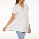 thumbnail image 2 of Blusa de encaje con cuello en V informal para mujer a la moda, camiseta de manga corta, Tops ajustados de verano Fridja  gope4901, 2 of 6
