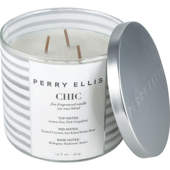 PERRY ELLIS CHIC by Perry Ellis , SCENTED CANDLE 14.5 OZ