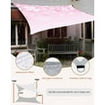 thumbnail image 5 of Sun Shade Sail 12x16Ft Spring Cherry Blossom Gradient Pink Silhouette Uv Block Sunshade Canopy Outdoor Shade Cover Rectangle Shade Cloth For Patio Garden Yard Deck Pergola, 5 of 6