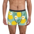 thumbnail image 1 of Fotbe Lemons Chamomile Flowers And Leaves Calzoncillos Tipo Boxer con Bolsa de Soporte Total para Hombre, X-Temp Fresco, Transpirable y de Secado Rápido-XX-Large, 1 of 5