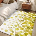 thumbnail image 4 of Ombre Yellow Polka Dot Area Rugs 2.7'x5', Washable Small Throw Rugs for Kitchen Bedroom, Abstract Watercolor Geometric Indoor Outdoor Rug Non-Slip Low Pile Carpet Runner Reversible Floor Mats, 4 of 8