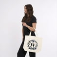 thumbnail image 5 of HIFA Initial Tote Bag for Women, Personalized Canvas Tote Bag - Two-Tone, Zipper Closure, Inner Pocket, Organic Cotton, Sturdy - Multipurpose Shoulder Bag Suitable for Shopping, Grocery, Beach, Travel, 5 of 5