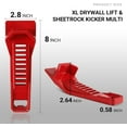 thumbnail image 2 of TGHTBA-(2-Pack) XL Drywall Lift & Sheetrock Kicker Multi-Tool Set with Built-In Drywall Rasp Tool & Bottle Opener, Ideal for Wall Panels & Door Installation, XL Size Drywall Tools, 2 of 4