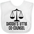 thumbnail image 3 of Inktastic Daddy Little Co Counsel Lawyer Boys or Girls Baby Bib, 3 of 4