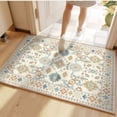 thumbnail image 2 of Persian Crystal Velvet Floor Mat, Stain-resistant and Wear-resistant Door Mat, Bathroom Absorbent Mat, 40*60cm [Crystal Velvet] Patterns and Styles - 6, 2 of 5