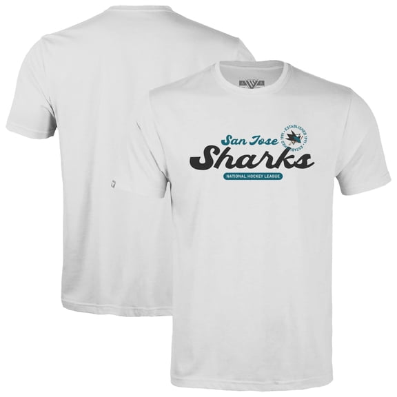 Youth Levelwear  White San Jose Sharks Little Richmond Monument T-Shirt