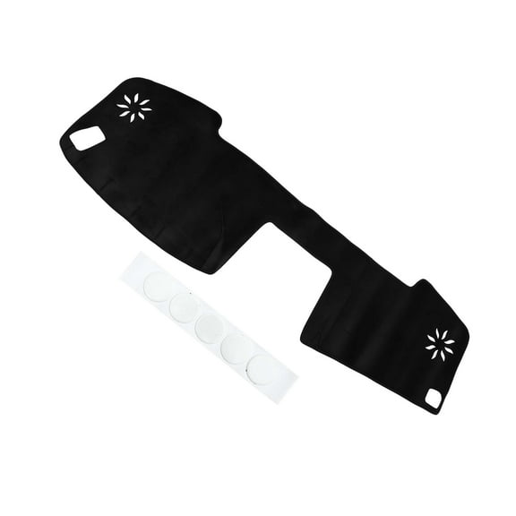 Unique Bargains Dash Cover - Car Center Console Non-Slip Dash Board Mat - for Toyota Tundra 07-13 Flannel Black - 1Pc