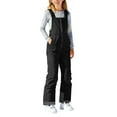 thumbnail image 2 of CCRFTGI Snow Pants Girls Water-Resistant Thermal Casual Snowboard Overalls Adjustable Strap Comfort Soft Winter Pants Black 8-9Years, 2 of 5
