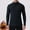 Black, variant on Jackets for Men, Solid Color Elastic Fleece Warm Dry Training Top for Exercise and Running