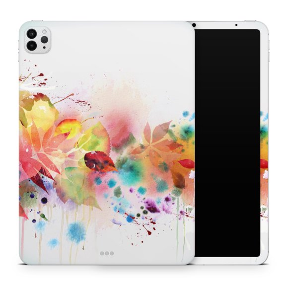 DesignSkinz Neon Colored Watercolor Branch Full-Body Skin Decal Wrap Cover for iPad (A1219/A1337)