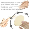 thumbnail image 5 of 2 pcs Oval Puff Air Cushion Puff Beauty Foundation Sponge Makeup Sponge Wet and Dry, 5 of 5