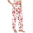 thumbnail image 2 of FORMRS Women's Pajama Pants with Pockets Soft Comfy Loungewear Sleep Bottom, Sizes S-2XL, White Cartoon Fire Truck Pattern, 2 of 8