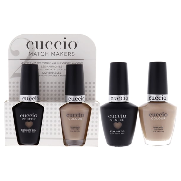 Cuccio Colour Empapa de la chapa de 0.44oz del esmalte de uñas del gel, esmalte de uñas del color de 0.43oz Juego de Match Makers - Nos vemos Latte 2 Pc Cuccio Cuccio Colour Empapa de la chapa de 0.44oz del esmalte de uñas del gel, esmalte de uñas del color de 0.43oz