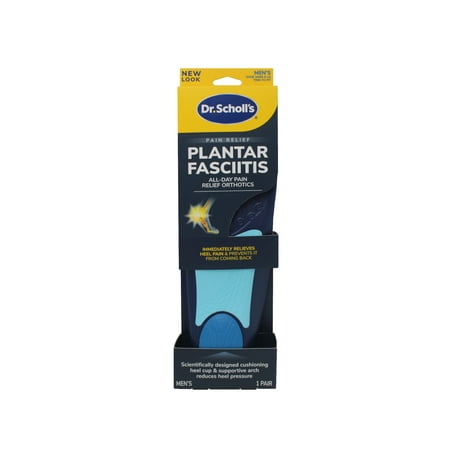 Dr. Scholl's Pain Relief Orthotics for Plantar Fasciitis for Men, Size 8-13 1 ea (Pack of 2)